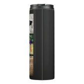 ドッグ最高のパパ |写真のコラージュ |カスタム |黒 タンブラー (裏面)