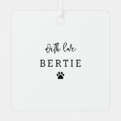 ドッグ最高のパパ |写真のコラージュ メタルオーナメント (裏面)