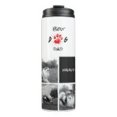 ドッグ最高のパパ |写真のコラージュ | Pawsitive Pawsome タンブラー (正面)