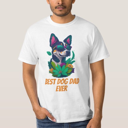 ドッグ最高のパパEver Tシャツ – かわいいギフトアイディア (正面)