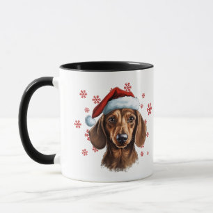 ドッグ最高のマは常にクリスマスのダッシュント犬 マグカップ