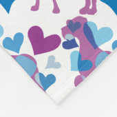 ドッグ柄フリース フリースブランケット (角)
