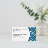 ドッグ歩くアンドシッターテーマ 名刺 (スタンド正面)