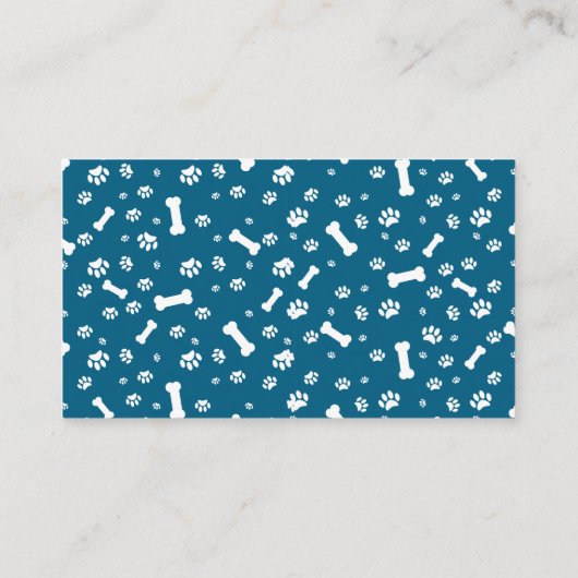 ドッグ歩くアンドシッターテーマ 名刺 (裏面)