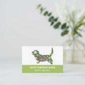 ドッグ歩くトリマーペット名刺 名刺 (スタンド正面)