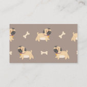 ドッグ歩くペットシッティングサービスパグ 名刺 (裏面)