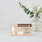 ドッグ歩く名刺、スケジュールオンバック 名刺 (スタンド正面)