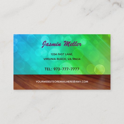 ドッグ歩く名刺 名刺 (裏面)