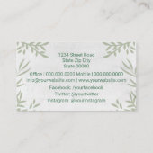 ドッグ歩く&ペットケアサービス 名刺 (裏面)