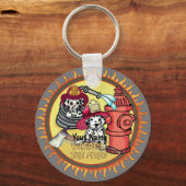 ドッグ消防士キーチェーン キーホルダー (正面)