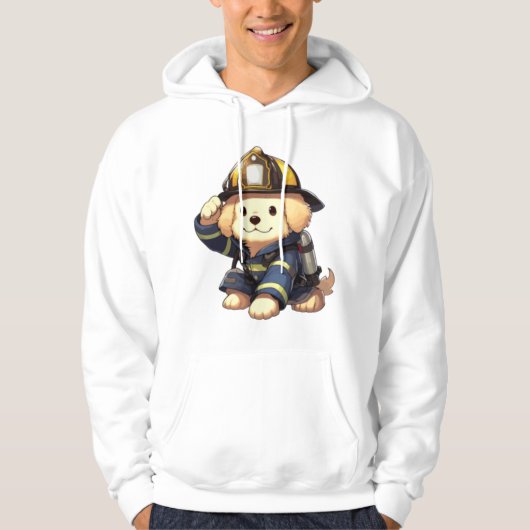 ドッグ消防士クラシックTシャツ パーカ (正面)