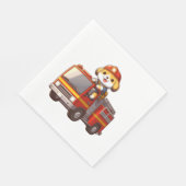 ドッグ消防士クラシックTシャツ(1) スタンダードランチョンナプキン (角)