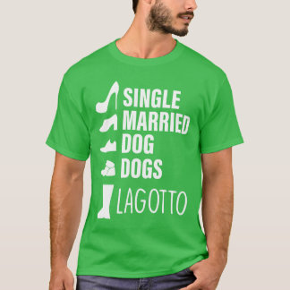 ドッグ独身のド結婚した・ドッグ・ラゴットのギフトギフト Tシャツ