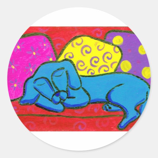 ドッグ疲れ ラウンドシール (正面)