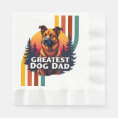 ドッグ素晴らしパパ 縁ありランチョンナプキン (正面)