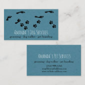 ドッグ素朴シッターPETサービスグルーミングポーパス 名刺 (正面/裏面)