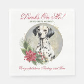 ドッグ結婚とダレメーションドッグのナプキン スタンダードランチョンナプキン (正面)