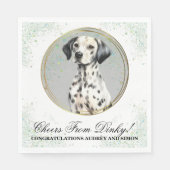 ドッグ結婚とダレメーションドッグのナプキン スタンダードランチョンナプキン (正面)