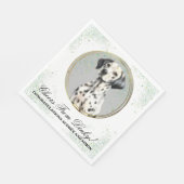 ドッグ結婚とダレメーションドッグのナプキン スタンダードランチョンナプキン (角)