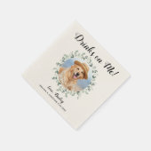 ドッグ結婚のカスタムカクテル スタンダードカクテルナプキン (角)