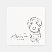 ドッグ結婚ズカクテルナプキンス応援ゴルデンドール スタンダードカクテルナプキン (正面)