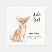 ドッグ結婚ズカクテルナプキン スタンダードカクテルナプキン (正面)