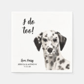 ドッグ結婚ズカクテルナプキン スタンダードカクテルナプキン (正面)