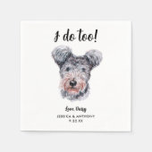 ドッグ結婚ズカクテルナプキン スタンダードカクテルナプキン (正面)