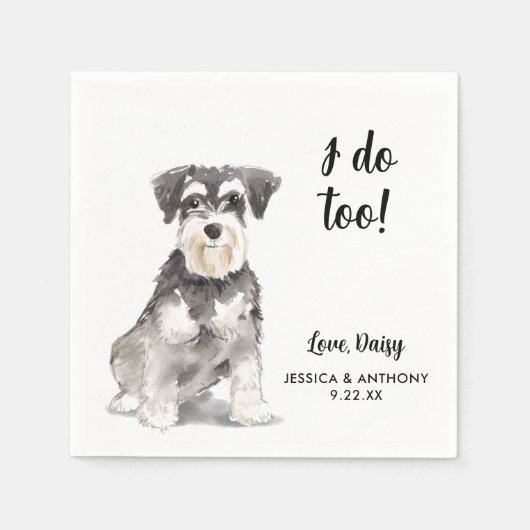 ドッグ結婚ズカクテルナプキン スタンダードカクテルナプキン (正面)