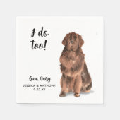 ドッグ結婚ズカクテルナプキン スタンダードカクテルナプキン (正面)