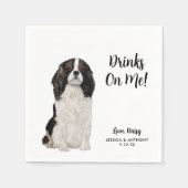 ドッグ結婚ズカクテルナプキン スタンダードカクテルナプキン (正面)