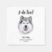 ドッグ結婚ズカクテルナプキン スタンダードカクテルナプキン (正面)