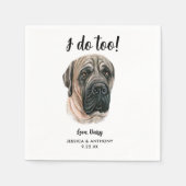 ドッグ結婚ズカクテルナプキン スタンダードカクテルナプキン (正面)