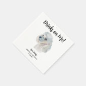 ドッグ結婚ズカクテルナプキン スタンダードカクテルナプキン (角)