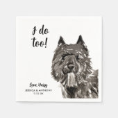 ドッグ結婚ズカクテルナプキン スタンダードカクテルナプキン (正面)