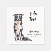 ドッグ結婚ズカクテルナプキン スタンダードカクテルナプキン (正面)