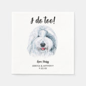 ドッグ結婚ズカクテルナプキン スタンダードカクテルナプキン (正面)