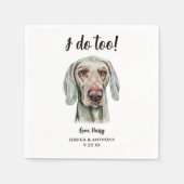 ドッグ結婚ズカクテルナプキン スタンダードカクテルナプキン (正面)