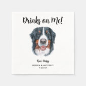 ドッグ結婚ズカクテルナプキン スタンダードカクテルナプキン (正面)