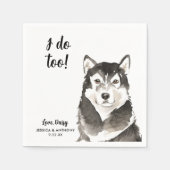 ドッグ結婚ズカクテルナプキン スタンダードカクテルナプキン (正面)