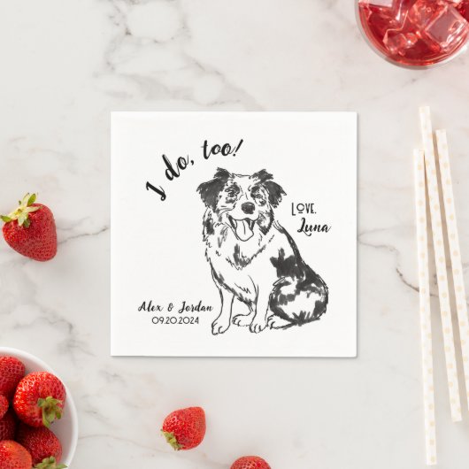 ドッグ結婚ズカクテルナプキン スタンダードカクテルナプキン (インサイチュ)