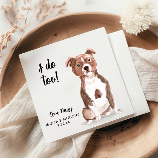 ドッグ結婚ズカクテルナプキン スタンダードカクテルナプキン