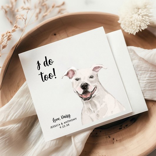 ドッグ結婚ズカクテルナプキン スタンダードカクテルナプキン