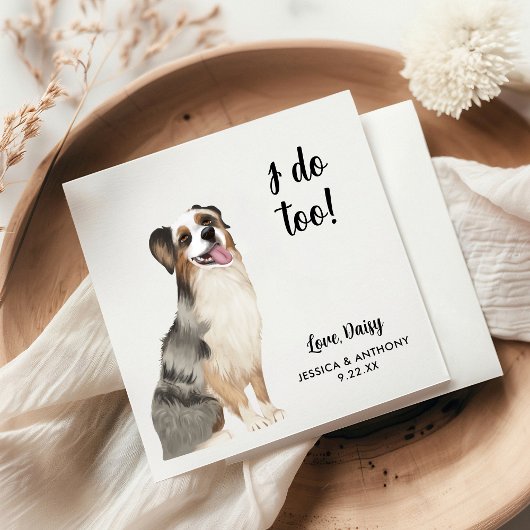 ドッグ結婚ズカクテルナプキン スタンダードカクテルナプキン