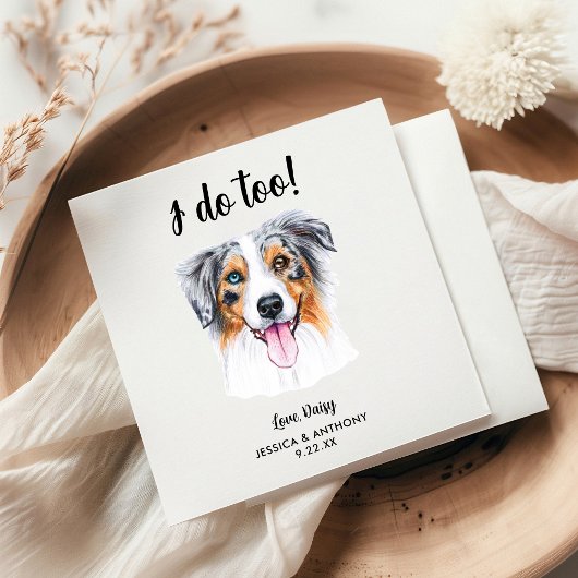 ドッグ結婚ズカクテルナプキン スタンダードカクテルナプキン