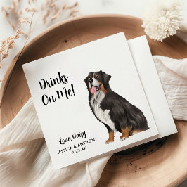 ドッグ結婚ズカクテルナプキン スタンダードカクテルナプキン