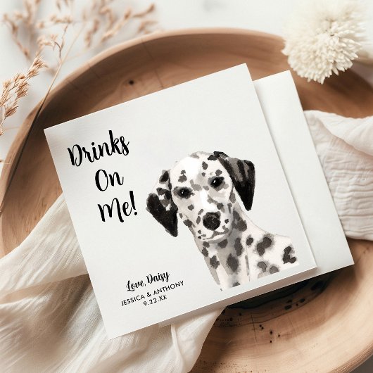 ドッグ結婚ズカクテルナプキン スタンダードカクテルナプキン