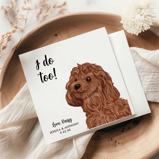 ドッグ結婚ズカクテルナプキン スタンダードカクテルナプキン