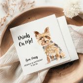 ドッグ結婚ズカクテルナプキン スタンダードカクテルナプキン