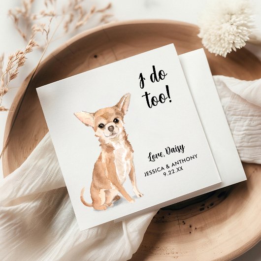 ドッグ結婚ズカクテルナプキン スタンダードカクテルナプキン